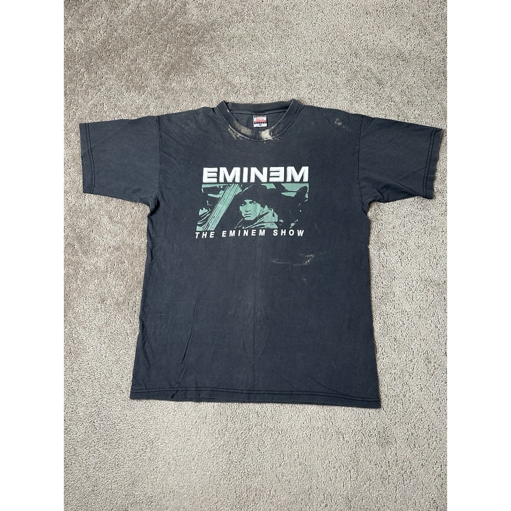 Vintage Mens Tshirt 2003 Eminem The Eminem Show, European tour, Rep Music Size M